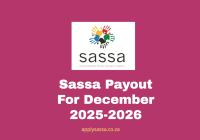 Sassa Payout For December 2025-2026