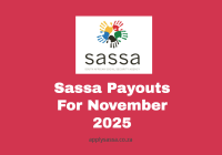 Sassa Payouts For November 2025