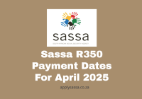 Sassa R350 Payment Dates For April 2025