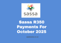 Sassa R350 Payments For October 2025