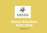 Sassa Schedule 2025-2026