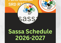 Sassa Schedule 2026-2027
