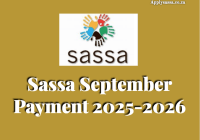 Sassa September Payment 2025-2026