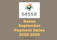 Sassa September Payment Dates 2025-2026