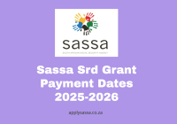 Sassa Srd Grant Payment Dates 2025-2026