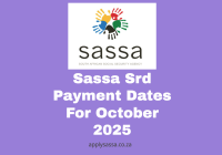 Sassa Srd Payment Dates For October 2025