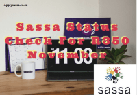 Sassa Status Check For R350 November