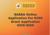 SASSA Online Application For R350 Grant Application 2025-2026