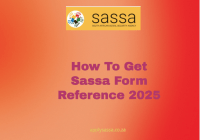 How To Get Sassa Form Reference 2025