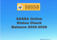 SASSA Online Status Check Balance 2025-2026