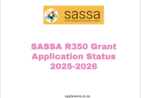SASSA R350 Grant Application Status 2025-2026