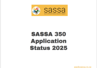 SASSA 350 Application Status 2025