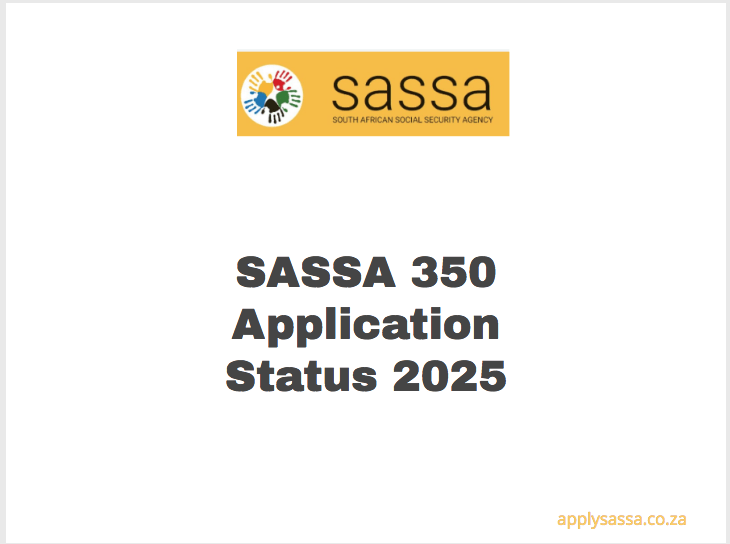 Sassa 350 Application Status 2025 Sassa Grant 2025 3314