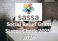 Social Relief Grant Status Check 2025-2026