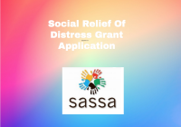 Social Relief Of Distress Grant Application