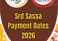 Srd Sassa Payment Dates 2026