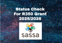 Status Check For R350 Grant 2025/2026