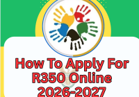 How To Apply For R350 Online 2026-2027