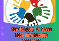 How To Apply For Sassa R350 On WhatsApp 2026-2027
