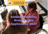 SASSA Disability Grant Online Application 2025