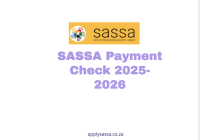 SASSA Payment Check 2025-2026