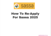 How Re-Apply For Sassa 2025