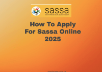 How To Apply For Sassa Online 2025