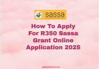 How To Apply For R350 Sassa Grant Online Application 2025
