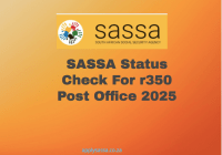 SASSA Status Check For r350 Post Office 2025