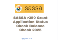 SASSA r350 Grant Application Status Check Balance 2025