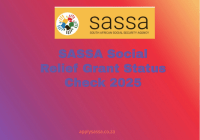 SASSA Social Relief Grant Status Check 2025