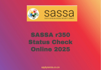SASSA r350 Status Check Online 2025