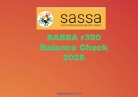 SASSA r350 Balance Check 2025