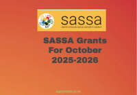 SASSA Grant For October 2025-2026