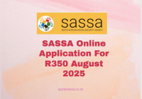 SASSA Online Application For R350 August 2025