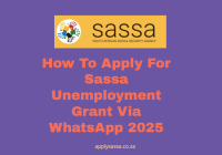 How To Apply For Sassa Unemployment Grant Via WhatsApp 2025