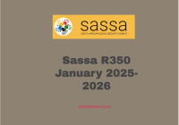 Sassa R350 January 2025-2026