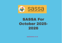 SASSA For October 2025-2026