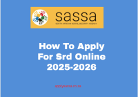How To Apply For Srd Online 2025-2026