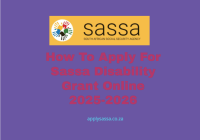 How To Apply For Sassa Disability Grant Online 2025-2026