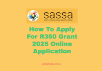 How To Apply For R350 Grant 2025 Online Application