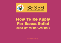 How To Re Apply For Sassa Relief Grant 2025-2026