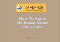 How To Apply On Sassa Grant 2025-2026