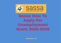 Sassa How To Apply For Unemployment Grant 2025-2026