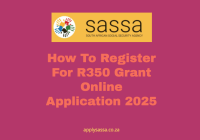 How To Register For R350 Grant Online application 2025