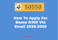 How To Apply For Sassa R350 Via Email 2025-2026