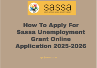 How To Apply For Sassa Unemployment Grant Online Application 2025-2026