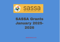 SASSA Grants January 2025-2026