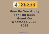 How Do Ypu Apply For The R350 Grant On Whatsapp 2025-2026