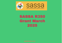SASSA R350 Grant March 2025
